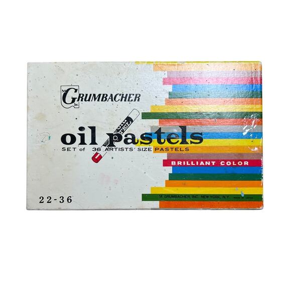 Vintage Grumbacher (36) Artist Oil Pastels With A Few Missing Sticks - Picture 1 of 7